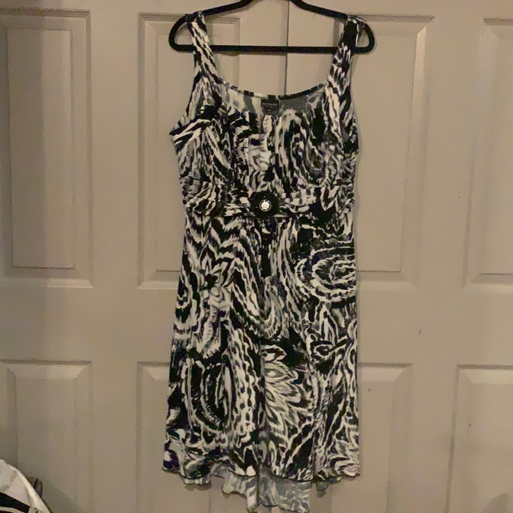 Unique Fabric Black/White Sundress